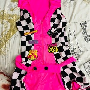 Formula one pink costume